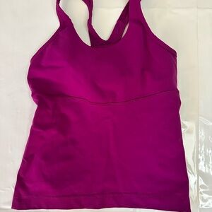 Lululemon Crossback Tank Top In Magenta, 6